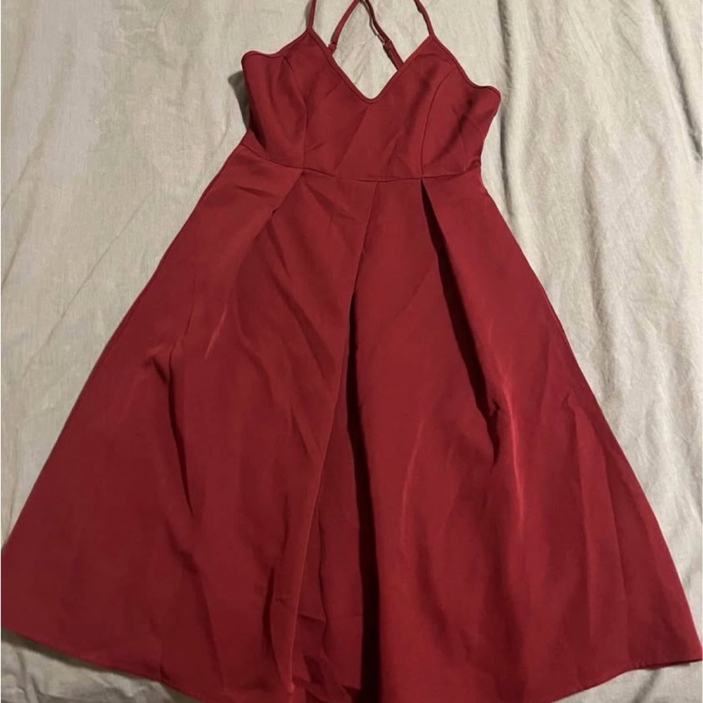 Elegant Red Women's Dress